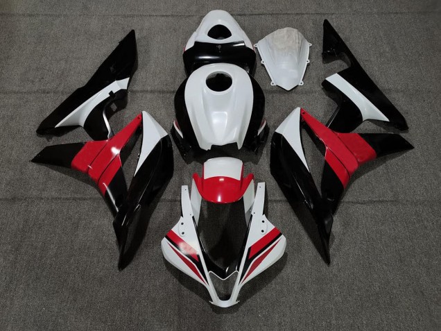 2007-2008 Noir Blanc & Rouge CBR600RR Carénage Moto 2007-2008 Noir Blanc & Rouge CBR600RR Carénage Moto