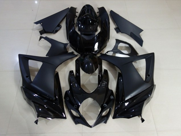 2007-2008 Noir Brillant & Mat Uni GSXR 1000 Carénage Moto 2007-2008 Noir Brillant & Mat Uni GSXR 1000 Carénage Moto