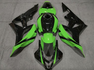 2007-2008 Noir Brillant & Vert CBR600RR Carénage Moto