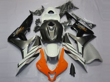 2007-2008 Noir Gris & Orange CBR600RR Carénage Moto