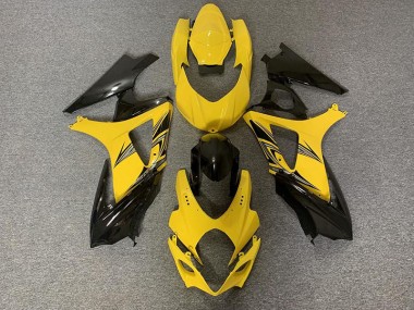 2007-2008 Noir & Jaune GSXR 1000 Carénage Moto