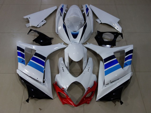 2007-2008 OEM Style Bleu & Blanc GSXR 1000 Carénage Moto 2007-2008 OEM Style Bleu & Blanc GSXR 1000 Carénage Moto