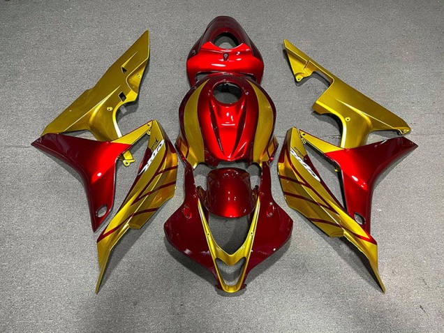 2007-2008 Or Rouge CBR600RR Carénage Moto 2007-2008 Or Rouge CBR600RR Carénage Moto