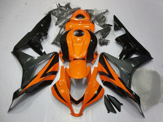 2007-2008 Orange Gris & Noir CBR600RR Carénage Moto 2007-2008 Orange Gris & Noir CBR600RR Carénage Moto