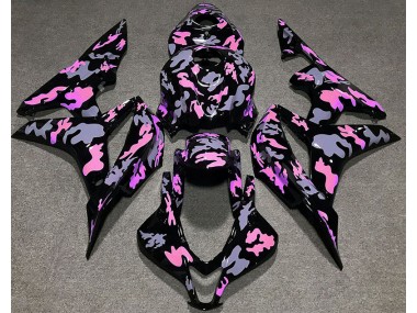 2007-2008 Rose & Gris Camouflage CBR600RR Carénage Moto