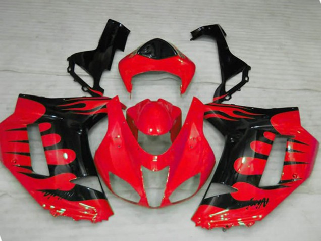 2007-2008 Rosso Fiamma ZX6R Carénage Moto 2007-2008 Rosso Fiamma ZX6R Carénage Moto