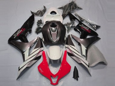 2007-2008 Rouge Blanc & Gris CBR600RR Carénage Moto