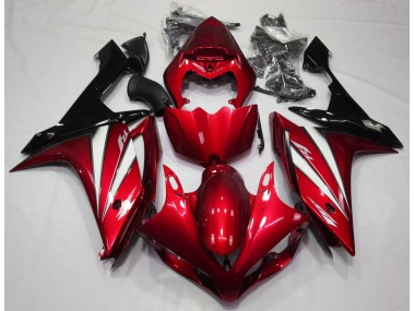 2007-2008 Rouge Blanc & Noir R1 Carénage Moto