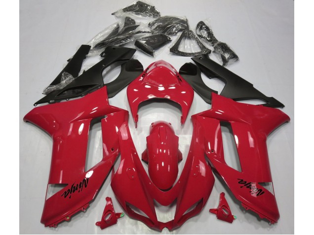 2007-2008 Rouge Brillant ZX6R Carénage Moto 2007-2008 Rouge Brillant ZX6R Carénage Moto