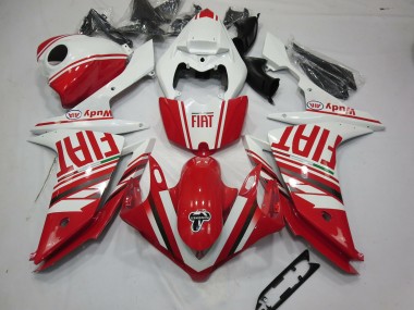 2007-2008 Rouge Fiat R1 Carénage Moto