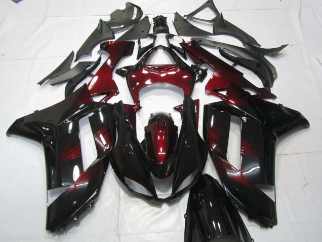 2007-2008 Rouge Foncé ZX6R Carénage Moto 2007-2008 Rouge Foncé ZX6R Carénage Moto