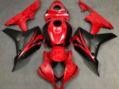 2007-2008 Rouge Perle & Noir CBR600RR Carénage Moto
