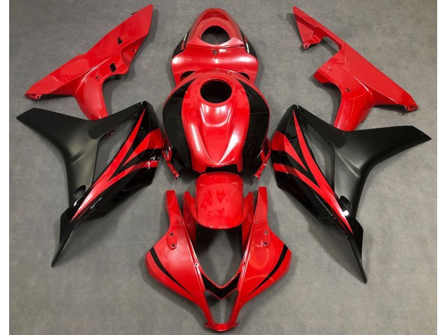 2007-2008 Rouge Perle & Noir CBR600RR Carénage Moto 2007-2008 Rouge Perle & Noir CBR600RR Carénage Moto