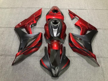 2007-2008 Rouge Profond & Noir Mat CBR600RR Carénage Moto