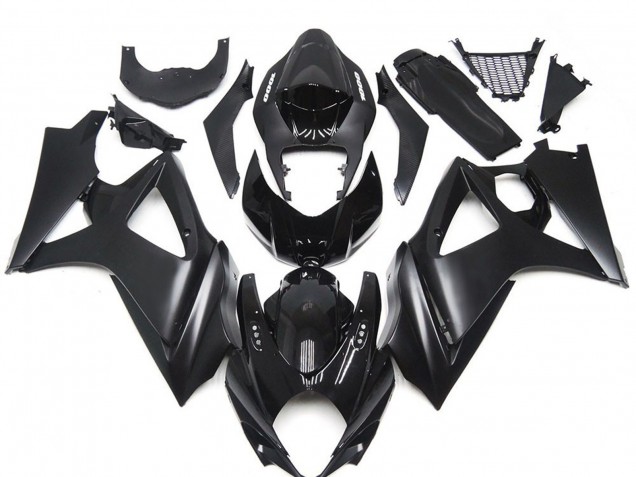 2007-2008 Slick Noir Mat Personnalisé GSXR 1000 Carénage Moto 2007-2008 Slick Noir Mat Personnalisé GSXR 1000 Carénage Moto