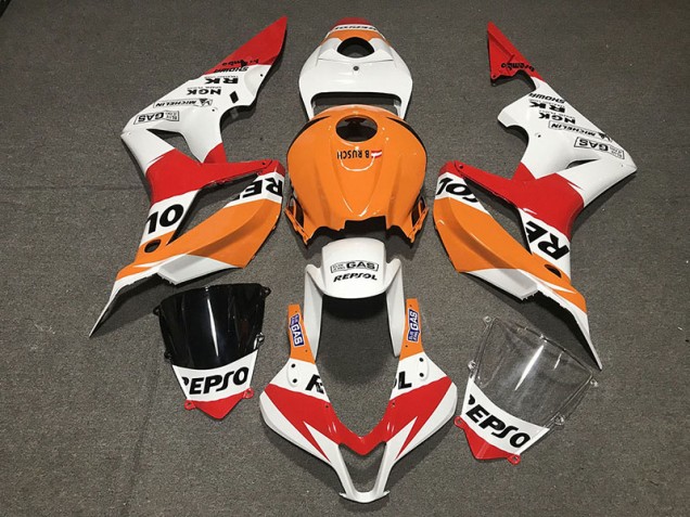2007-2008 Style Blanc Repsol CBR600RR Carénage Moto 2007-2008 Style Blanc Repsol CBR600RR Carénage Moto