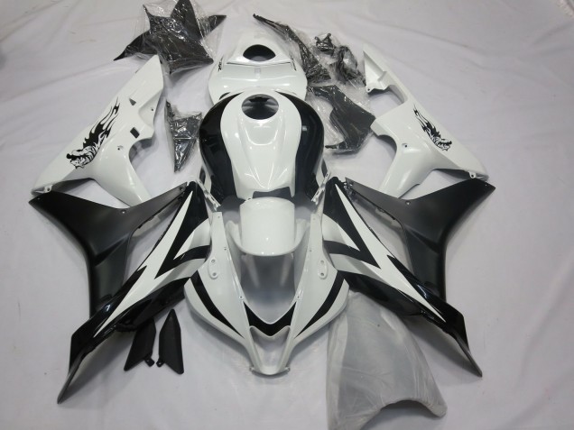 2007-2008 Style Personnalisé OEM Blanc & Noir CBR600RR Carénage Moto 2007-2008 Style Personnalisé OEM Blanc & Noir CBR600RR Carénage Moto