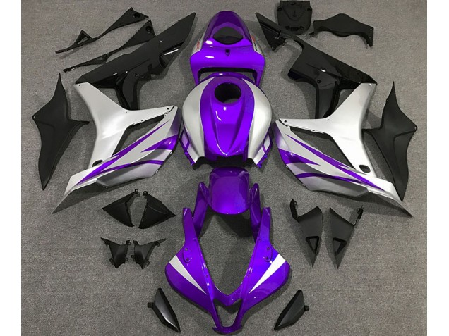 2007-2008 Style Violet & Argent OEM CBR600RR Carénage Moto 2007-2008 Style Violet & Argent OEM CBR600RR Carénage Moto