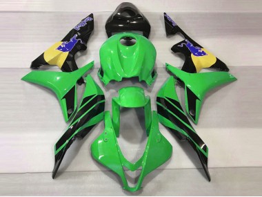 2007-2008 Vert & Bleu Taureau CBR600RR Carénage Moto