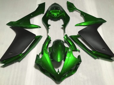 2007-2008 Vert Brillant & Noir R1 Carénage Moto