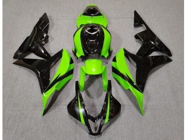 2007-2008 Vert Lime & Noir CBR600RR Carénage Moto