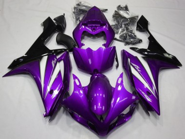 2007-2008 Violet Blanc & Noir R1 Carénage Moto