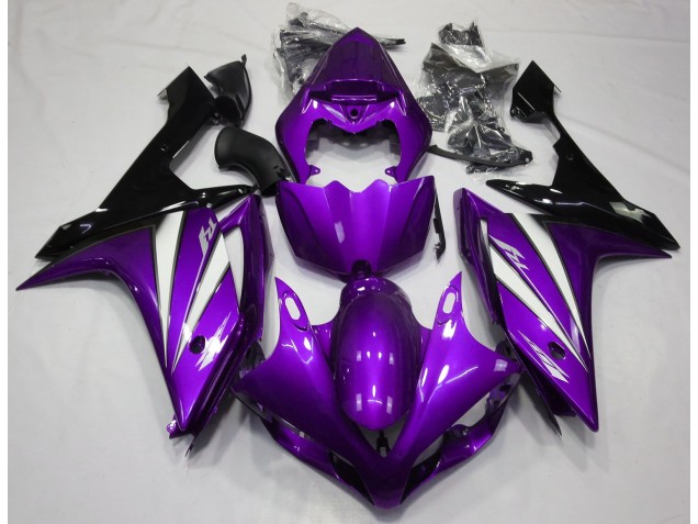 2007-2008 Violet Blanc & Noir R1 Carénage Moto 2007-2008 Violet Blanc & Noir R1 Carénage Moto