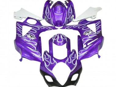 2007-2008 Violet Brillant & Blanc Flamme GSXR 1000 Carénage Moto