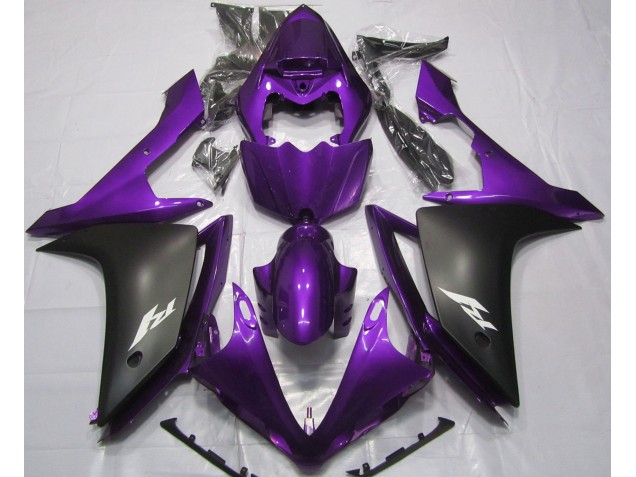 2007-2008 Violet Brillant & Noir R1 Carénage Moto 2007-2008 Violet Brillant & Noir R1 Carénage Moto