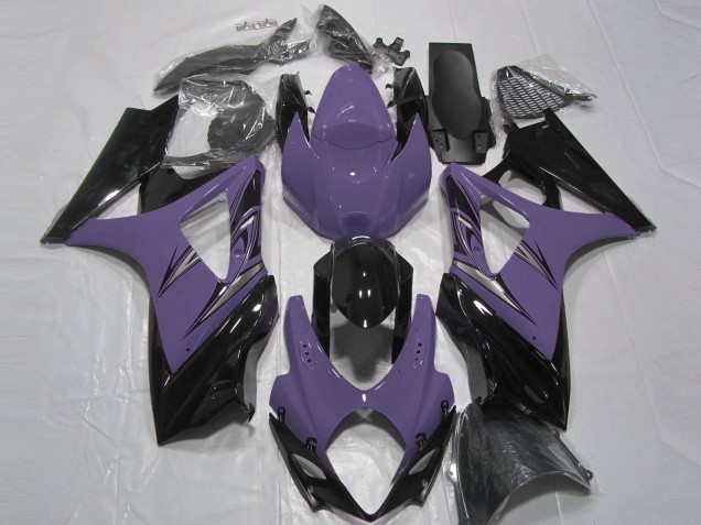 2007-2008 Violet Foncé & Noir GSXR 1000 Carénage Moto 2007-2008 Violet Foncé & Noir GSXR 1000 Carénage Moto