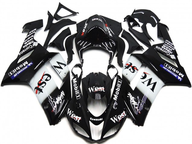 2007-2008 West Nappe Brillante ZX6R Carénage Moto 2007-2008 West Nappe Brillante ZX6R Carénage Moto