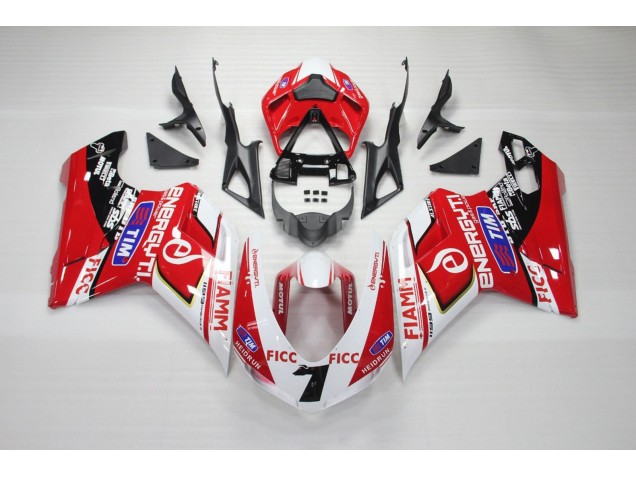 2007-2014 Ficc Ducati 848 1098 1198 Carénage Moto 2007-2014 Ficc Ducati 848 1098 1198 Carénage Moto