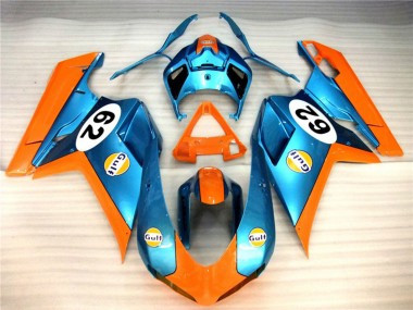 2007-2014 Opaco Gulf Ducati 848 1098 1198 Carénage Moto