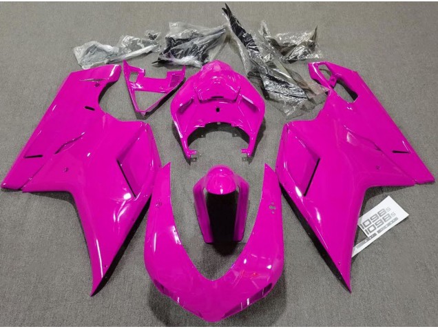 2007-2014 Rose Brillant Uni Ducati 848 1098 1198 Carénage Moto 2007-2014 Rose Brillant Uni Ducati 848 1098 1198 Carénage Moto