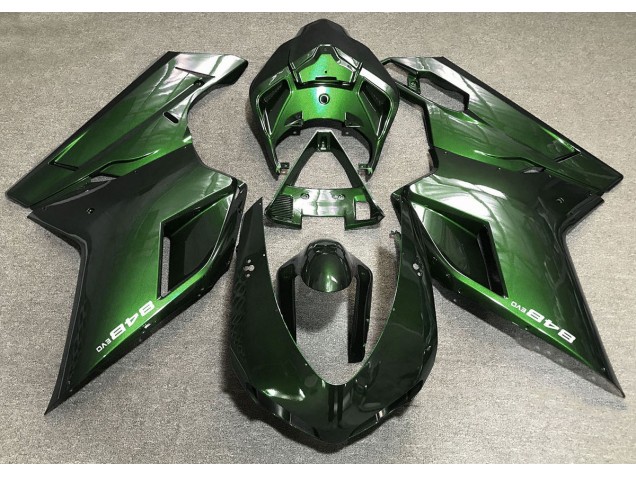 2007-2014 Vert Profond Ducati 848 1098 1198 Carénage Moto 2007-2014 Vert Profond Ducati 848 1098 1198 Carénage Moto