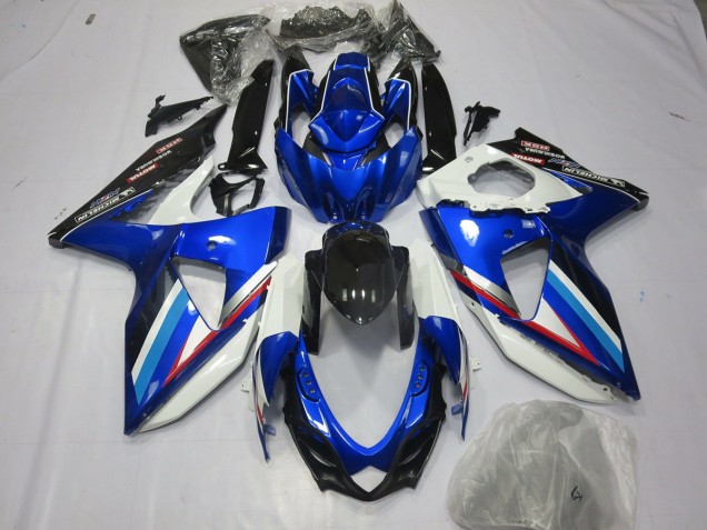 2008-2010 Bleu Blanc & Rouge GSXR 600-750 Carénage Moto 2008-2010 Bleu Blanc & Rouge GSXR 600-750 Carénage Moto