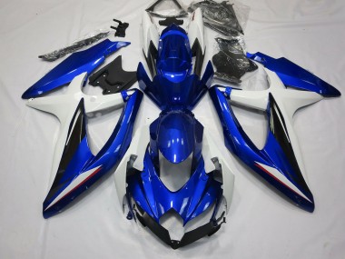 2008-2010 Bleu Noir & Blanc GSXR 600-750 Carénage Moto