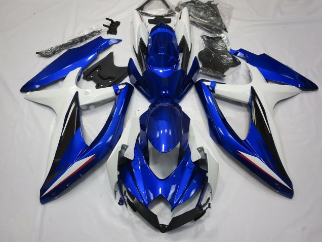 2008-2010 Bleu Noir & Blanc GSXR 600-750 Carénage Moto 2008-2010 Bleu Noir & Blanc GSXR 600-750 Carénage Moto