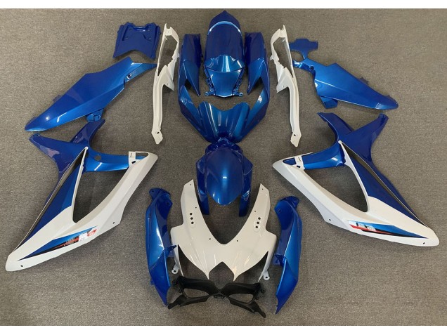 2008-2010 OEM Style Bleu & Blanc GSXR 600-750 Carénage Moto 2008-2010 OEM Style Bleu & Blanc GSXR 600-750 Carénage Moto