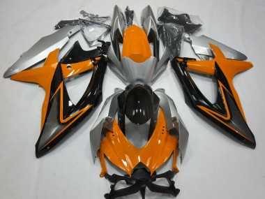 2008-2010 Orange & Argent GSXR 600-750 Carénage Moto