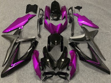 2008-2010 Rose Brillant & Vert R GSXR 600-750 Carénage Moto