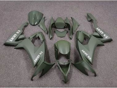 2008-2010 US Army Vert Mat ZX10R Carénage Moto