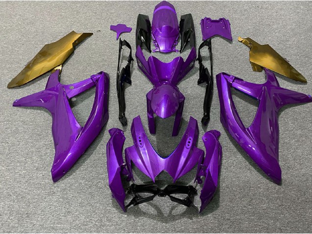 2008-2010 Violet & Or GSXR 600-750 Carénage Moto 2008-2010 Violet & Or GSXR 600-750 Carénage Moto