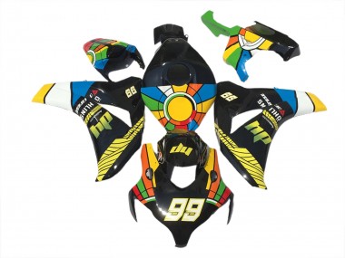 2008-2011 99 Multicolores CBR1000RR Carénage Moto
