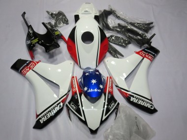 2008-2011 Blanc Carrera CBR1000RR Carénage Moto