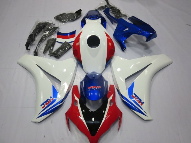 2008-2011 Blanc Rouge & Bleu CBR1000RR Carénage Moto 2008-2011 Blanc Rouge & Bleu CBR1000RR Carénage Moto