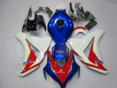 2008-2011 Blanc Rouge & Bleu Profond CBR1000RR Carénage Moto