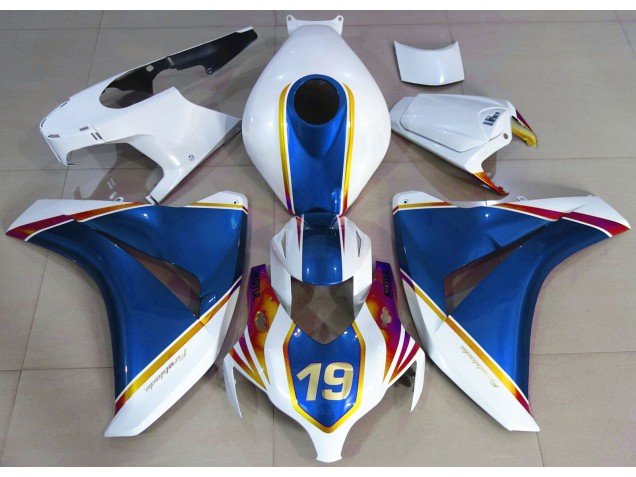 2008-2011 Bleu Brillant & Blanc CBR1000RR Carénage Moto 2008-2011 Bleu Brillant & Blanc CBR1000RR Carénage Moto