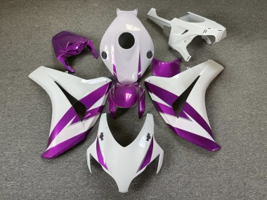 2008-2011 Garniture Blanc Brillant & Violet CBR1000RR Carénage Moto