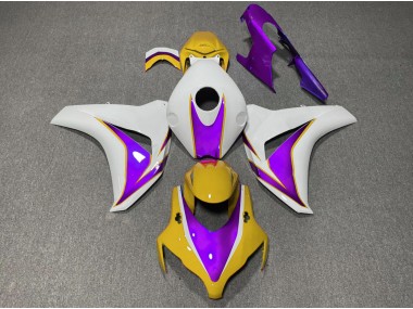 2008-2011 Jaune & Violet Brillant CBR1000RR Carénage Moto